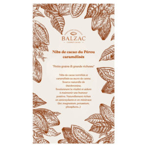 Etiquette fèves de cacao