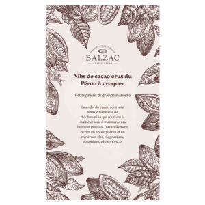 Etiquette fèves de cacao