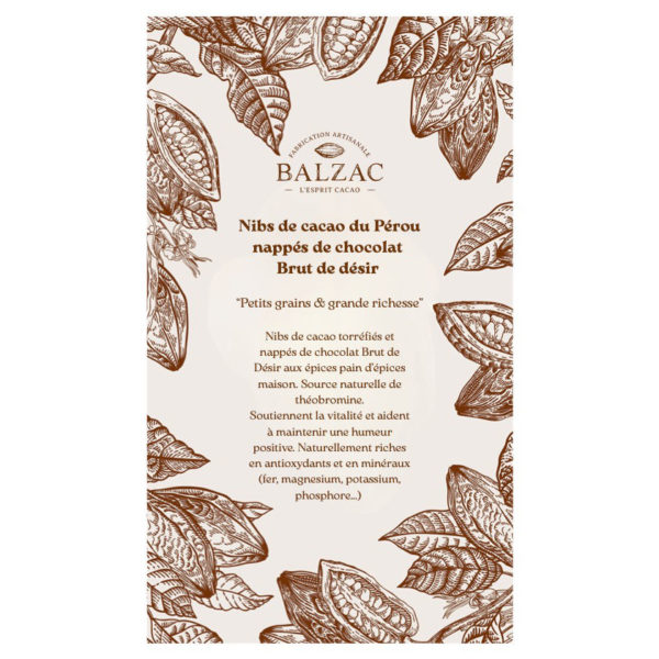 Etiquette fèves de cacao